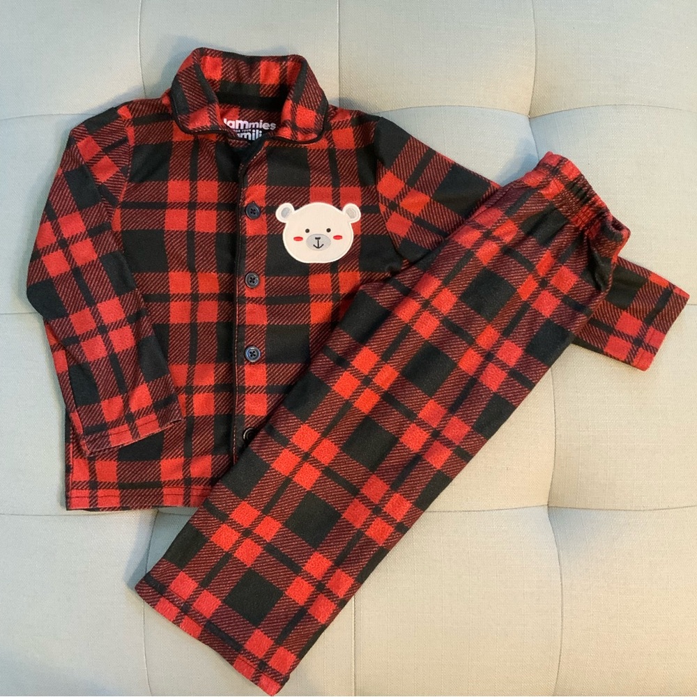 🎄Kids Red Plaid PJ Set🐻‍❄️